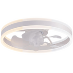 LUDOMIDE 15'' Flush Mount Ceiling Fan W/ LED Light