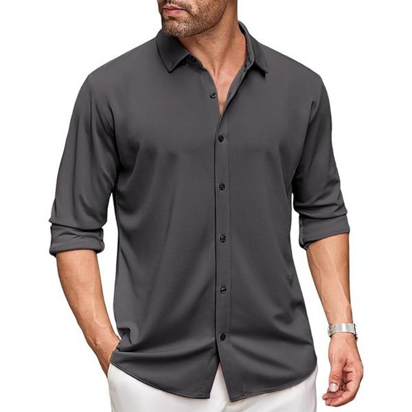 Coofandy Men's Wrinkle Free Long Sleeve Dress Shirt