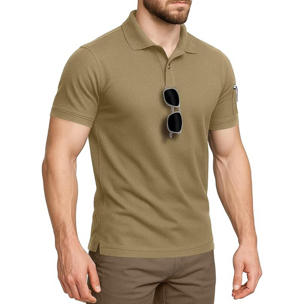 NY Threads Men's Short Sleeves Quick Dry Polo Shirt