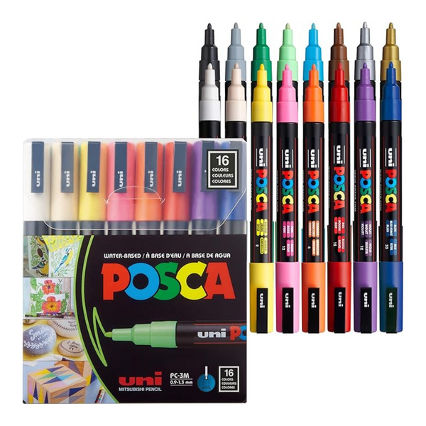 Set Of 16 PC-3M Acrylic Paint Marker Set