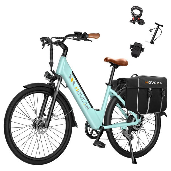Movcan Electric 26'' Mountain Bike With Dual Disc Brake