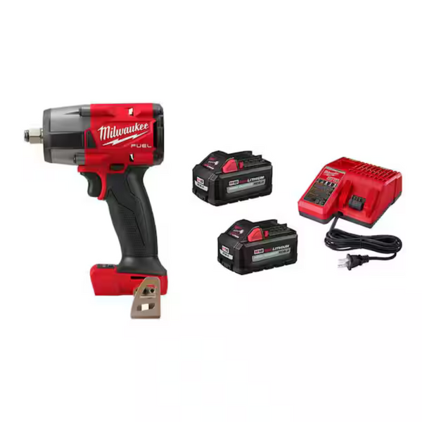 Milwaukee M18 FUEL 18V Brushless 1/2" Impact Wrench W/ 2x 6Ah Batteries & Charger