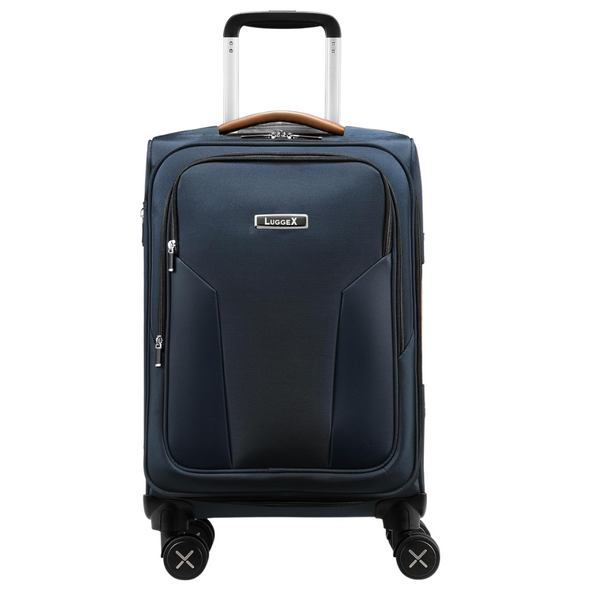 20" LUGGEX Carry On Luggage Suitcases (Blue Or Black)
