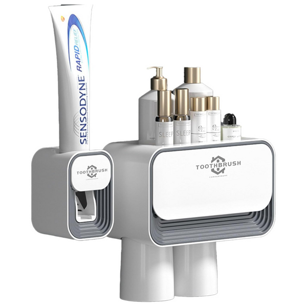 Multifunctional Toothbrush Holder And Toothpaste Dispenser