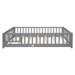 Spoflyinn Full Size Floor Bed With Fence Door