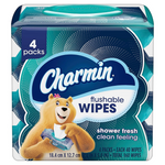 160-Count (4 x 40-ct) Charmin Flushable Wipes