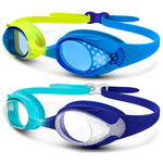 2-Pack OutdoorMaster Kids Swim Goggles W/ Quick Adjustable Straps