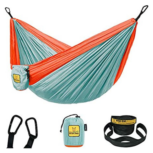 Wise Owl Outfitters Kids Hammock W/Tree Straps And Carabiners