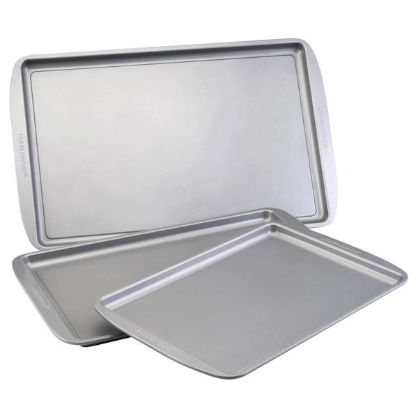Farberware Nonstick Bakeware 3-Piece Cookie Pan Set