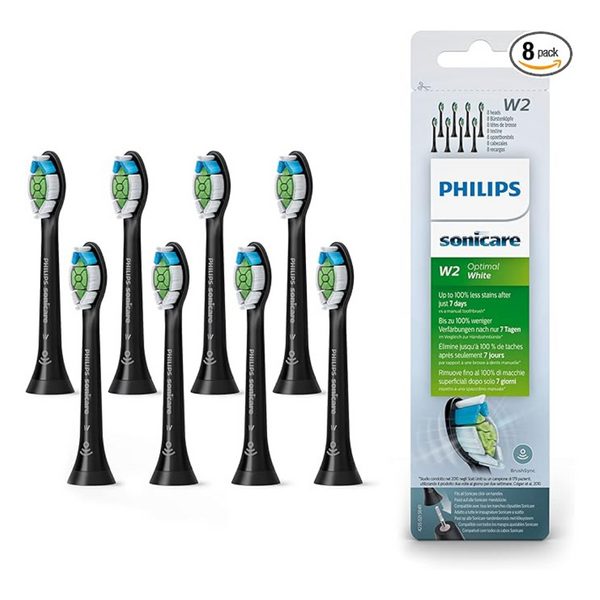 8-Pack Philips Sonicare W2 Optimal White Toothbrush Heads (2 Colors)