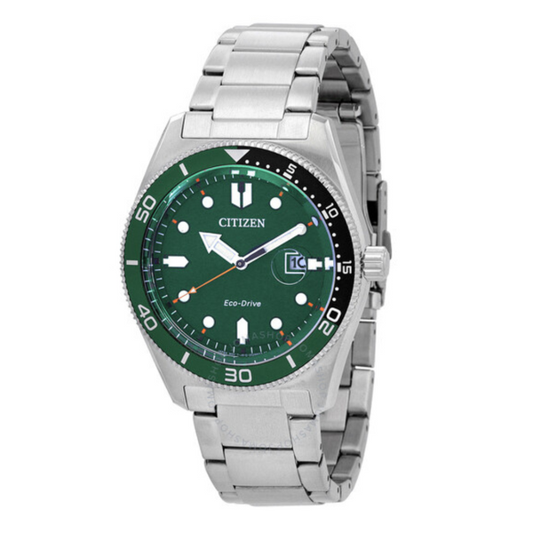 Citizen Marine Eco-Drive Green Dial Men's Watch