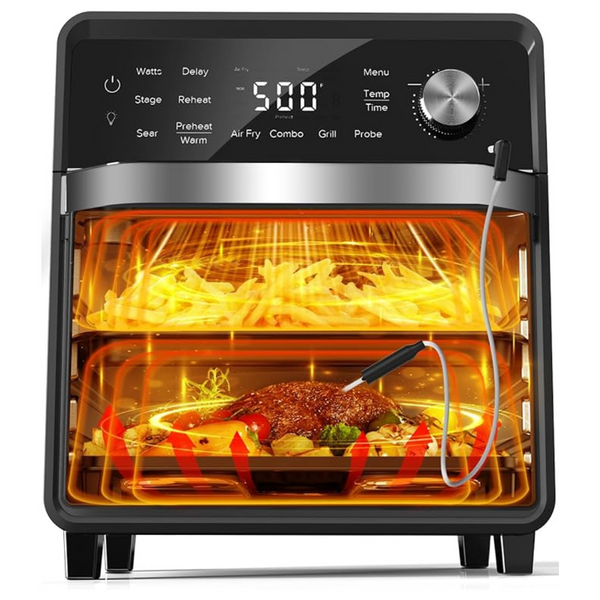 Nuwave Plug-In Grill Air Fryer Oven Combo With Sheath Heaters