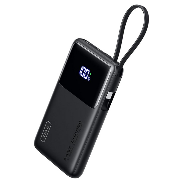 INIU 45W 10000mAh Portable Power Bank With Built-In USB-C Cable