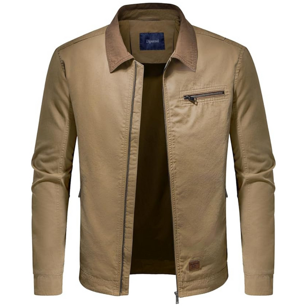 Men's Lightweight Full Zip Cotton Jackets