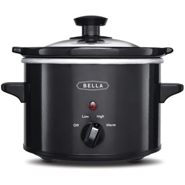 1.5-Qt Bella Electric Slow Cooker With Glass Lid