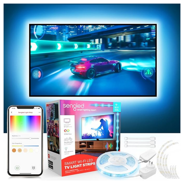 Sengled Smart LED Back Strip Lights For 45-75" TVs with Audio Sync