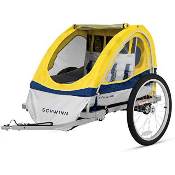 Schwinn Joyrider 2-Seat Echo Child Bike Trailer With 20" Wheels & Screen
