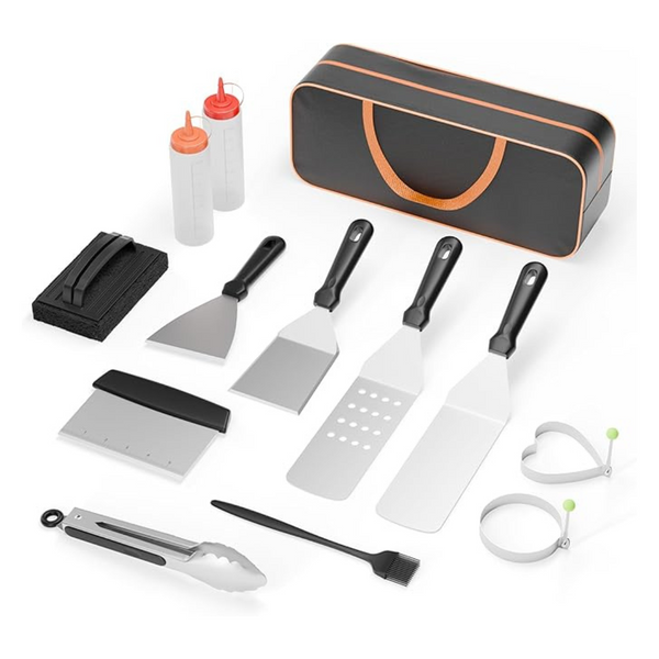 Atronor Flat Top Grill / Griddle Spatula & Accessories Kit