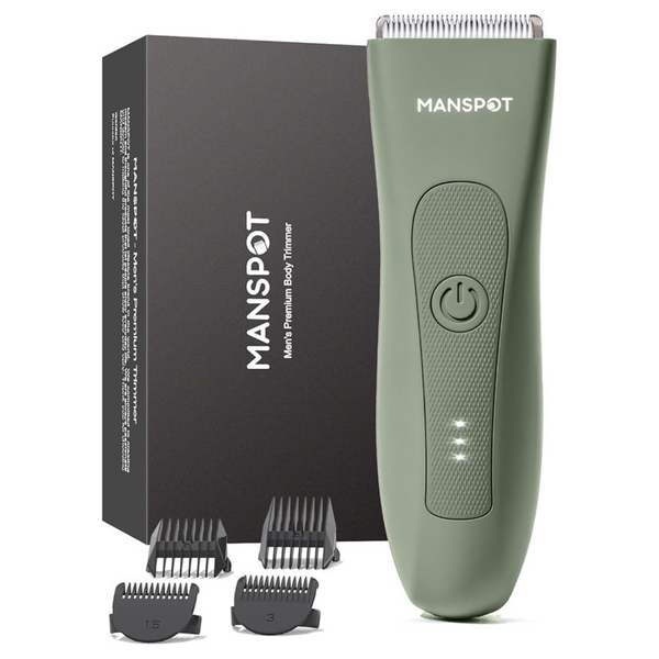 Manspot Manscape Rechargeable Wet/Dry Body Hair Trimmer (Green)