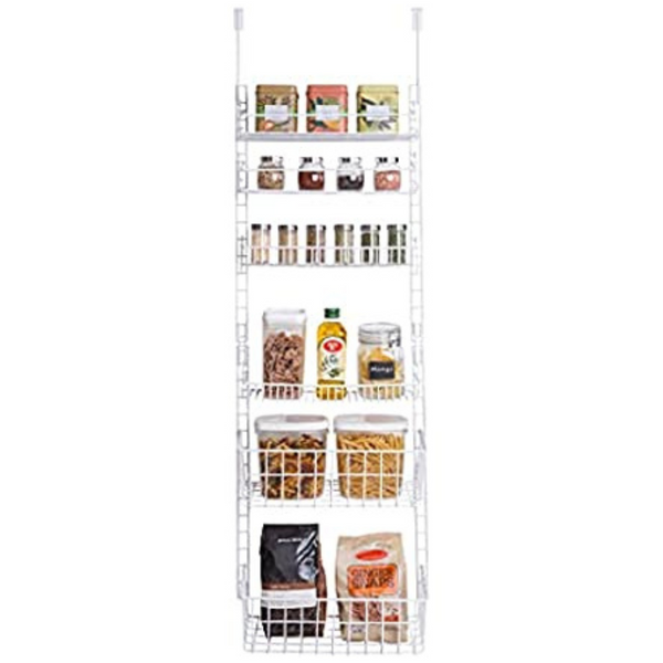 Smart Design Over the 55" Door Pantry Organizer Rack