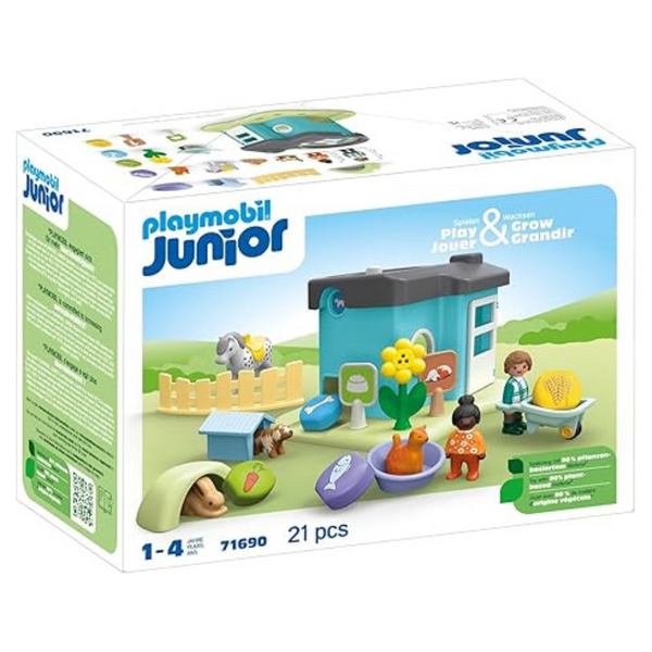 PLAYMOBIL Junior: Animal Home With Treat Dispenser