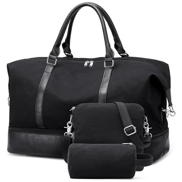 Large Travel Duffle Bag With Shoe Compartment