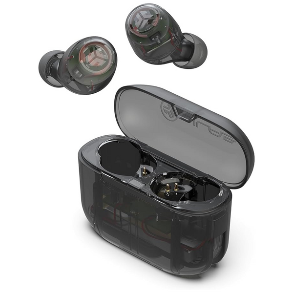 JLab Limited Edition Clear Go Air Pop True Wireless Earbuds + Case