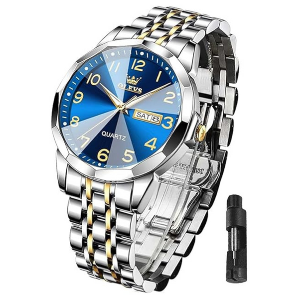 Men's Gold and Silver Stainless Steel Quartz Watches (various)