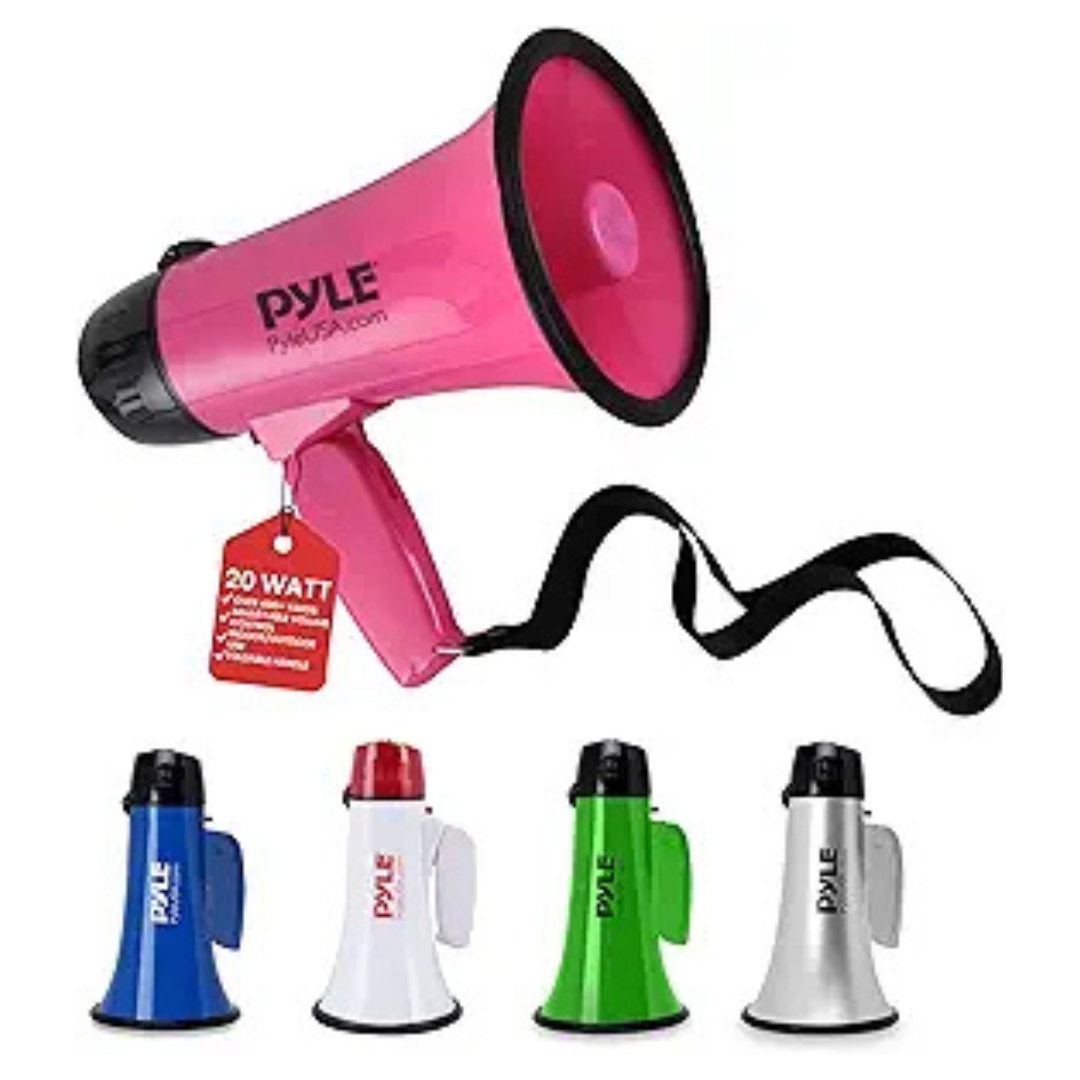 PYLE-PRO Portable Megaphone Speaker Siren Bullhorn