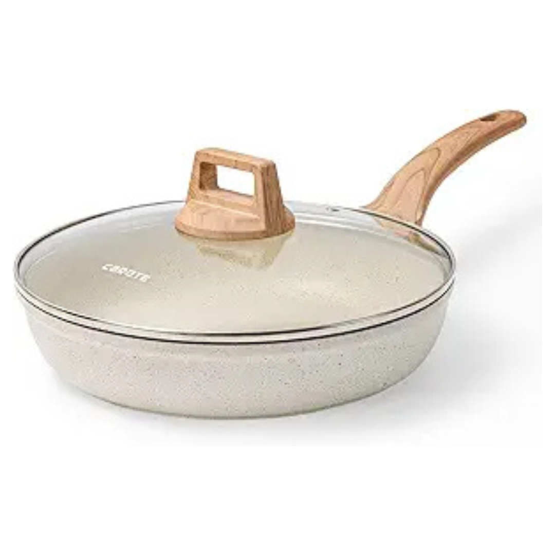 Carote Granite Nonstick Skillet 12" Non Stick Frying Pan W/ Lid