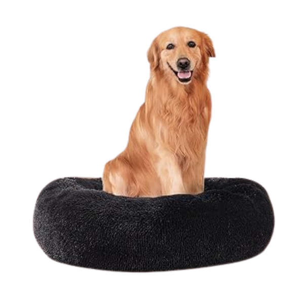 30" Round Faux Fur Pet Bed