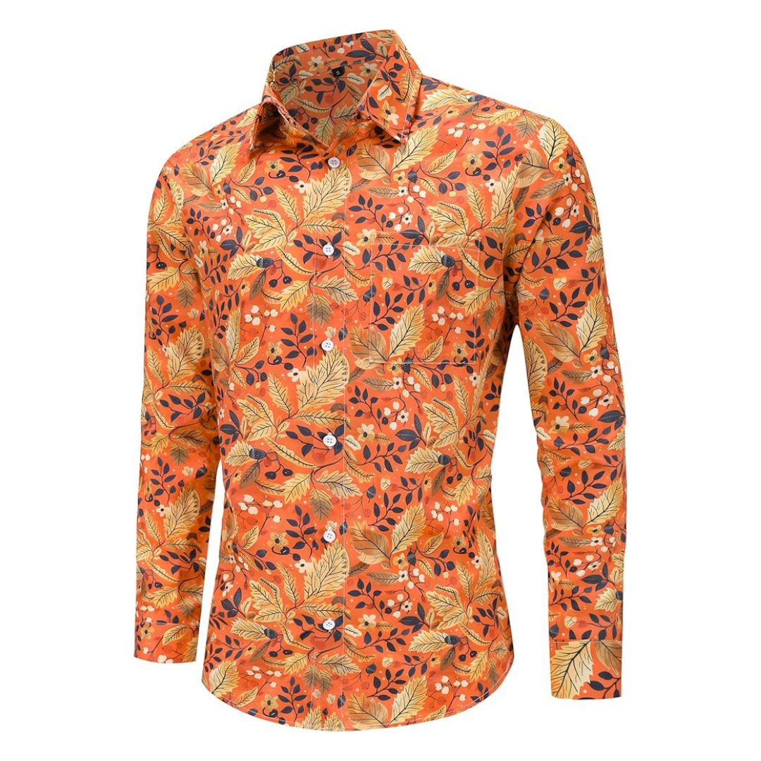 Men's Autumn Nique Long Sleeve 3D Print Design Shirts (Various)