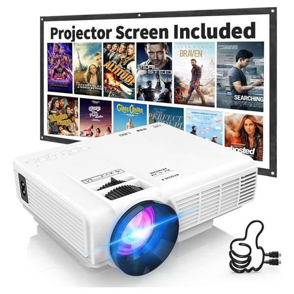 Panseba Rekeao Full HD 1080p 9500-Lumens LCD Projector