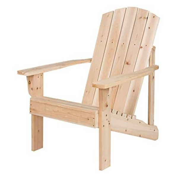 Shine Company 4626N Mid-Century Modern Wooden Adirondack Chair