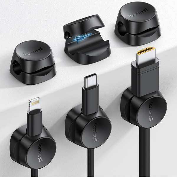 6-Pack Lamicall Spring Cable Holder Clips