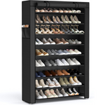 Songmics 9 Tier Non-Woven Shoe Storage Cabinet