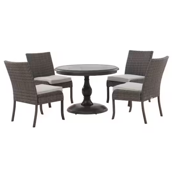 5-Piece Hampton Bay Windsor Wicker Dining Set