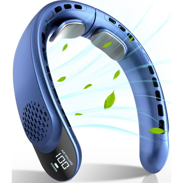 FrSara Rechargeable Neck Fan with LED Display