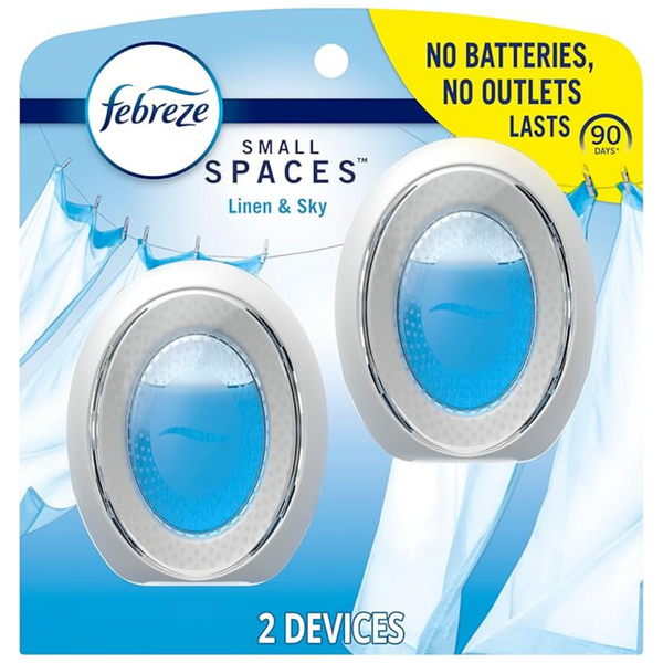 2-Count 05-Oz Febreze Linen & Sky Scent Bathroom Air Freshener
