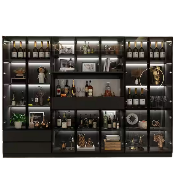 30-Shelf Wood Standard Combo Bookshelf