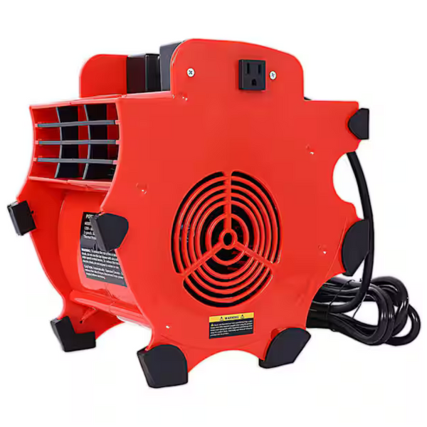 12" 3-Speed Heavy-Duty Air Mover Floor Fan