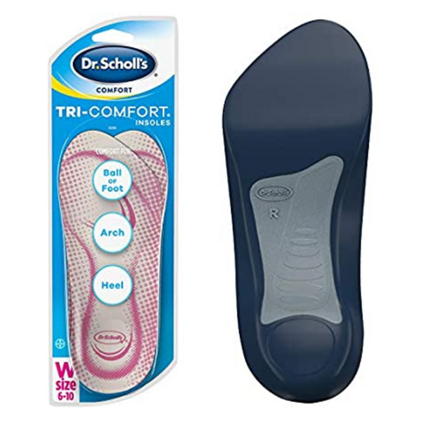 Dr. Scholl's Tri-Comfort Arch Support And Ball Insoles For Heel