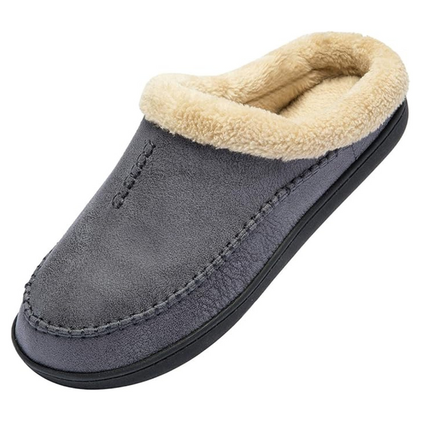 Men's Fleece Fuzzy Moccasin Shoes
