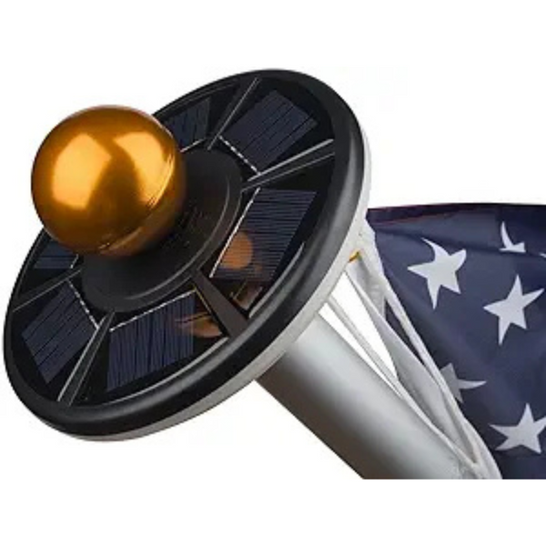 Sunnytech 2nd Gen Solar Flag Pole W/ 20LED Light