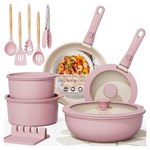 21-Piece Astercook Nonstick Ceramic Cookware Set