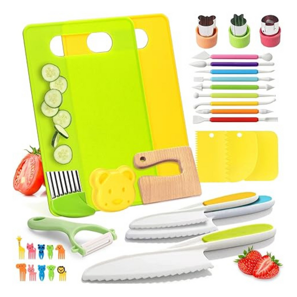 34-Piece iKumar Montessori Kitchen Toys For Toddlers