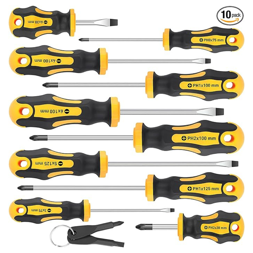10-Piece Amartisan Magnetic Screwdrivers Set