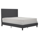DHP Queen Size Janford Upholstered Bed With Adjustable Headboard