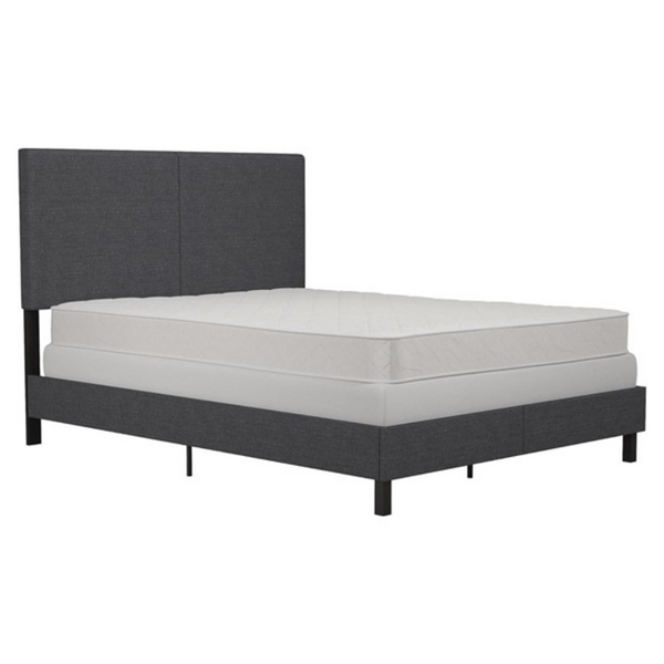 DHP Queen Size Janford Upholstered Bed With Adjustable Headboard