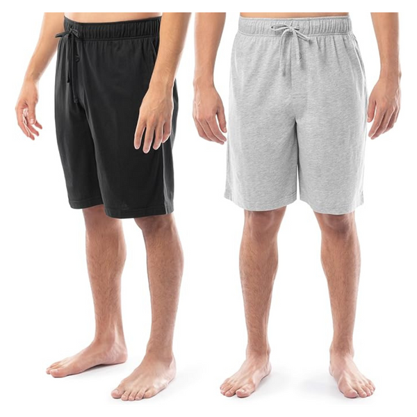 Fruit Of The Loom Men’s 2-Pack Jersey Knit Sleep Pajama Shorts